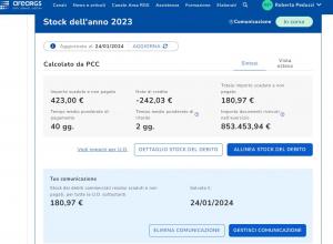 Screenshot stock debito 2023